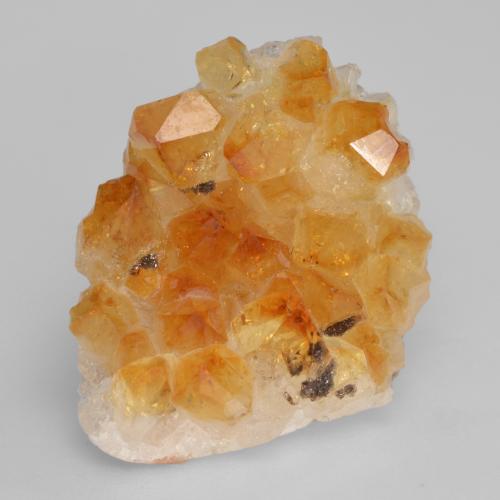35.79克拉天然金色晶簇黄水晶，异形，24.8×18.5毫米，不透明