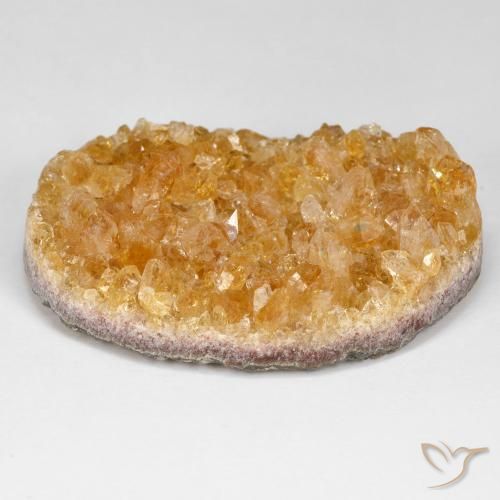 66.20ct 天然 蜜橙色 德鲁兹黄水晶, 椭圆形, 不透明