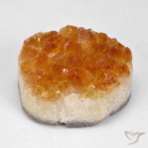 93.75ct 天然 橙棕色 德鲁兹黄水晶, 椭圆形, 不透明