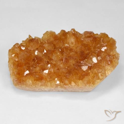 118.69ct 天然 浓橙色 德鲁兹黄水晶, 花式切割, 不透明