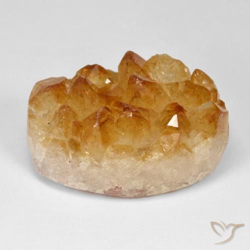 57.87克拉天然德鲁兹黄水晶，椭圆形，不透明