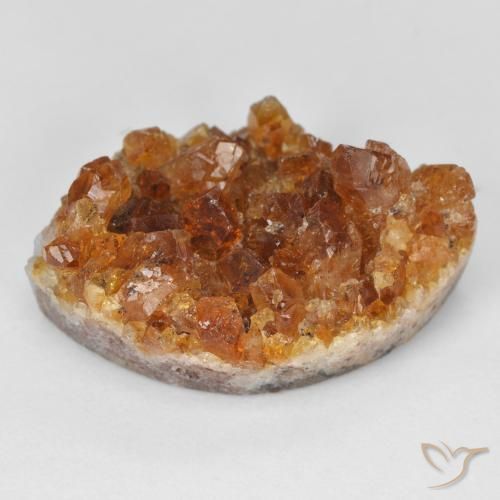 23.62ct 天然 土橙 德鲁兹黄水晶, 榄尖形, 不透明