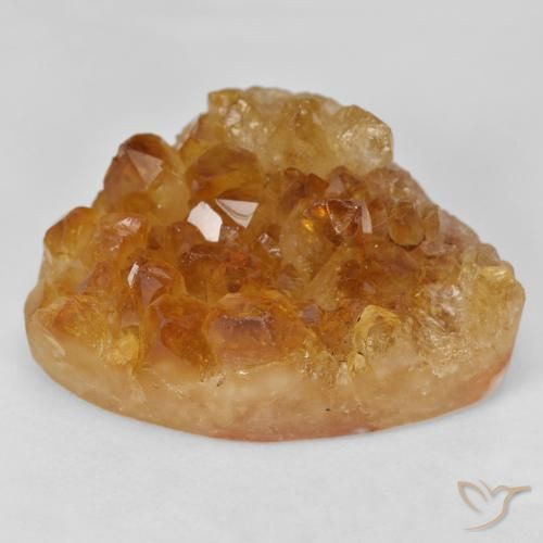 49.74ct 天然 棕橙色 德鲁兹黄水晶, 花式切割, 不透明