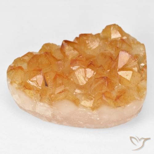 41.14ct 天然 Medium Light-Orange 德鲁兹黄水晶, 花式切割, 不透明