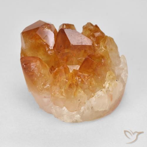 19.61ct 天然 橙棕色 德鲁兹黄水晶, 花式切割, 不透明