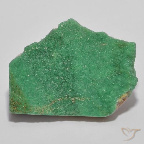 11.67克拉天然绿色晶簇磷铝石，异形，26.7×20.3毫米，不透明