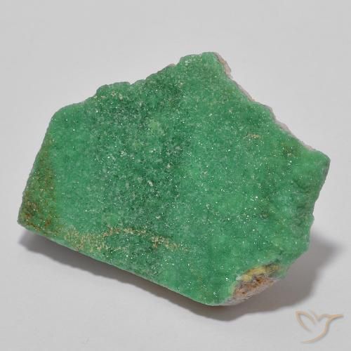 11.67克拉天然绿色晶簇磷铝石，异形，26.7×20.3毫米，不透明