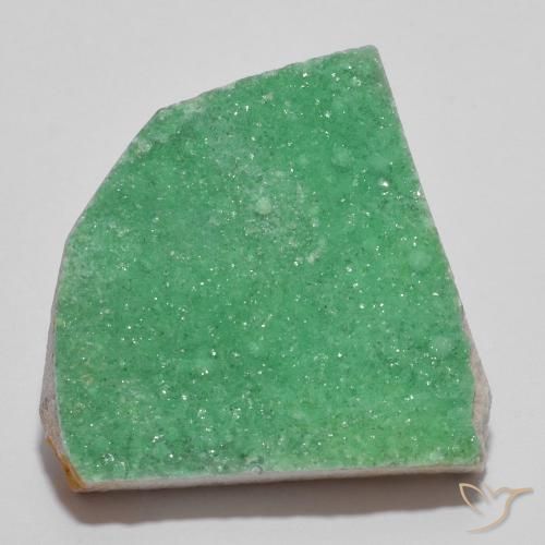 10.56ct 天然 黄绿色 德鲁齐杂石, 花式切割, 不透明