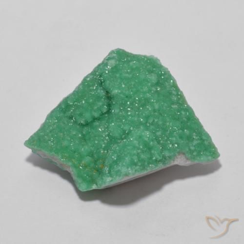 9.90ct 天然 深蕨绿 德鲁齐杂石, 花式切割, 不透明