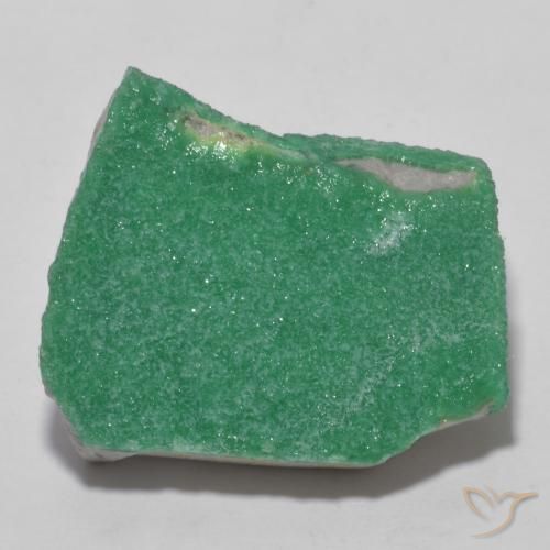 14.09ct 天然 中浅绿色 德鲁齐杂石, 花式切割, 不透明