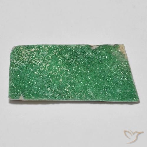 12.76ct 天然 中绿色 德鲁齐杂石, 花式切割, 不透明