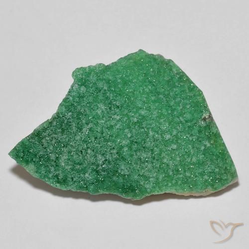 16.09ct 天然 三叶草绿色 德鲁齐杂石, 花式切割, 不透明