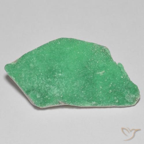 19.87ct 天然 三叶草绿色 德鲁齐杂石, 花式切割, 不透明