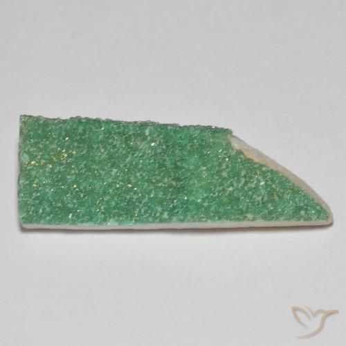10.89ct 天然 暖绿 德鲁齐杂石, 花式切割, 不透明