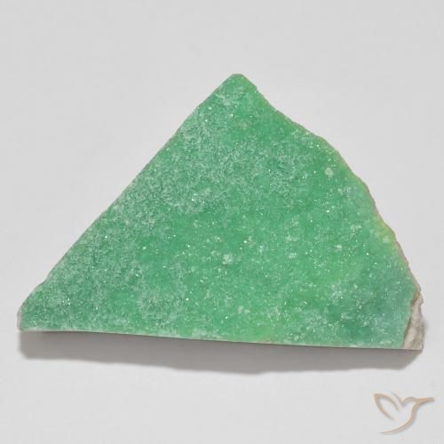 21.37ct 天然 中绿色 德鲁齐杂石, 花式切割, 不透明
