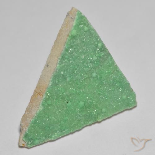11.89克拉天然晶簇磷铝石，胖三角形，不透明