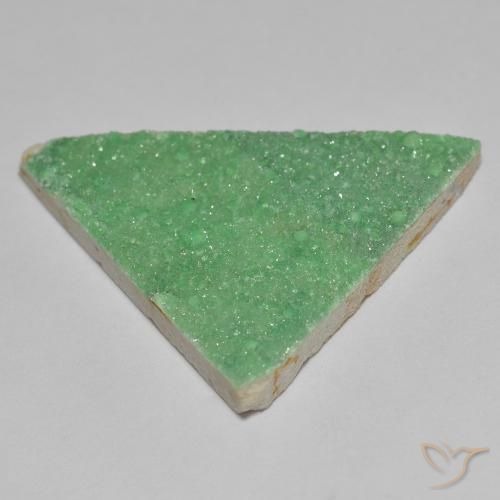 11.89克拉天然晶簇磷铝石，胖三角形，不透明