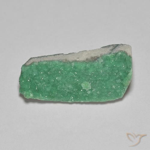 3.88ct 天然 亮绿色 德鲁齐杂石, 花式切割, 不透明