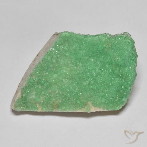 18.05ct 天然 浅三叶草绿 德鲁齐杂石, 花式切割, 不透明