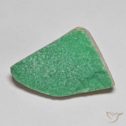 9.22ct 天然 中绿色 德鲁齐杂石, 花式切割, 不透明