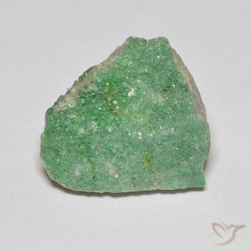 8.12ct 天然 淡黄绿色 德鲁齐杂石, 花式切割, 不透明