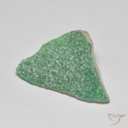 7.45ct 天然 三叶草绿色 德鲁齐杂石, 花式切割, 不透明