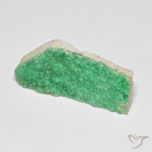 6.73ct 天然 中绿色 德鲁齐杂石, 花式切割, 不透明