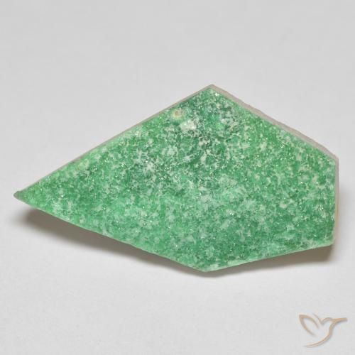 11.69ct 天然 三叶草绿 德鲁齐杂石, 花式切割, 不透明