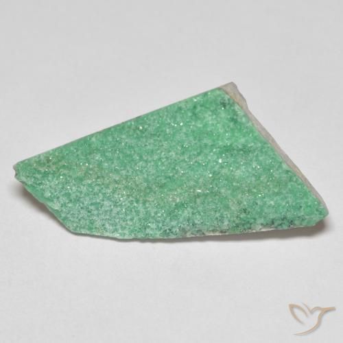 8.04ct 天然 中绿色 德鲁齐杂石, 花式切割, 不透明