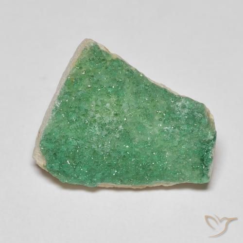 6.88ct 天然 中绿色 德鲁齐杂石, 花式切割, 不透明