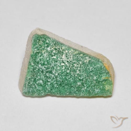 4.69ct 天然 中绿色 德鲁齐杂石, 花式切割, 不透明