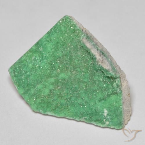 10.77ct 天然 浅三叶草绿 德鲁齐杂石, 花式切割, 不透明