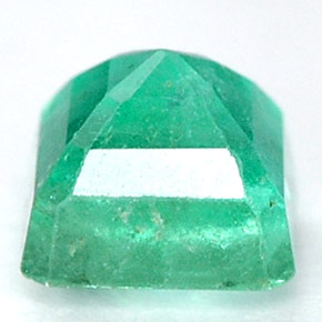 0.80克拉天然绿色祖母绿，祖母绿式切割，5×5毫米，SI-I1