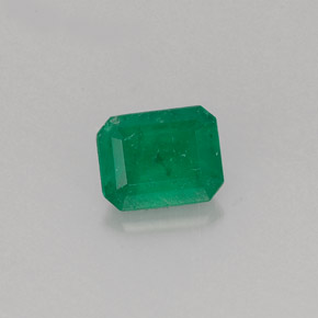 0.51克拉天然绿色祖母绿，祖母绿式切割，5.6×4.4毫米，I1