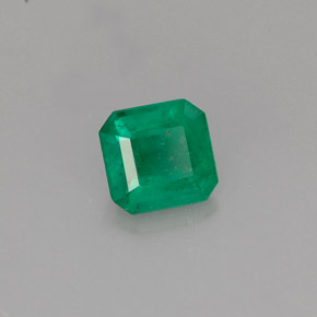 0.50克拉天然绿色祖母绿，祖母绿式切割，5×4.8毫米，I1