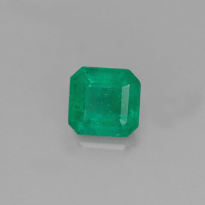 0.50克拉天然绿色祖母绿，祖母绿式切割，5×4.8毫米，I1