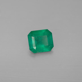 0.47克拉天然绿色祖母绿，祖母绿式切割，5.3×4.8毫米，I1