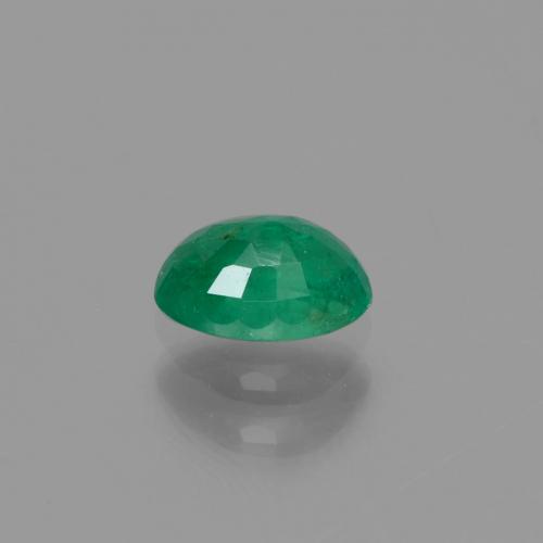 0.46克拉天然绿色祖母绿，椭圆形切割，5.9×4.1毫米，SI-I1