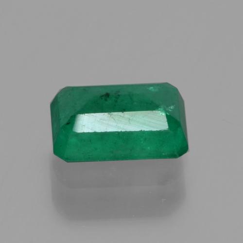 0.57克拉天然绿色祖母绿，祖母绿式切割，6.1×4.1毫米，SI-I1