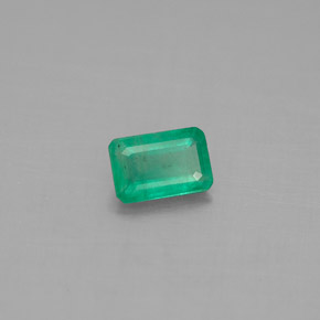 0.47克拉天然绿色祖母绿，祖母绿式切割，6.1×4毫米，SI-I1