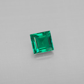 0.33克拉天然绿色祖母绿，长方形切工，4.1×4毫米，SI