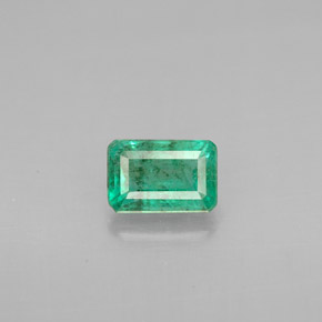 0.60克拉天然绿色祖母绿，祖母绿式切割，6×4.1毫米，VS-SI