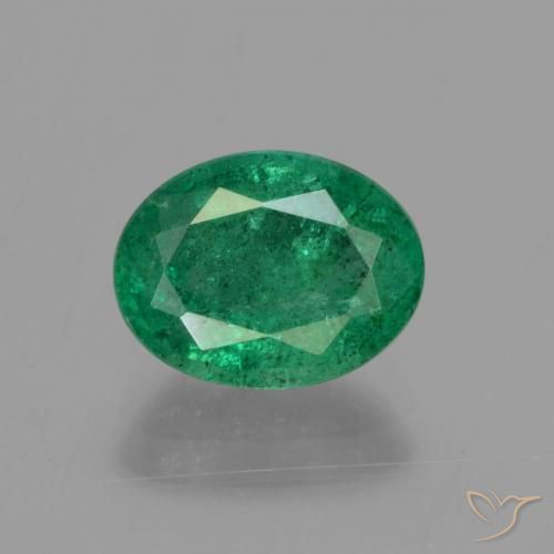 1.61ct 天然 冷绿 翠, 椭圆形, SI