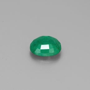0.35克拉天然绿色祖母绿，椭圆形切割，5.3×4.1毫米，SI