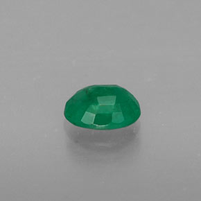 0.36克拉天然绿色祖母绿，椭圆形切割，5.3×4.2毫米，SI