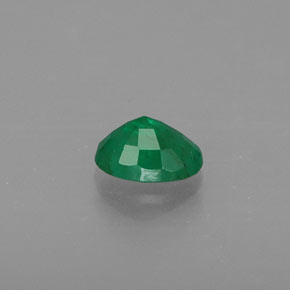 0.37克拉天然绿色祖母绿，椭圆形切割，5.3×4毫米，SI