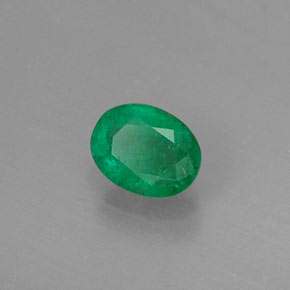 0.33克拉天然绿色祖母绿，椭圆形切割，5.1×3.9毫米，SI