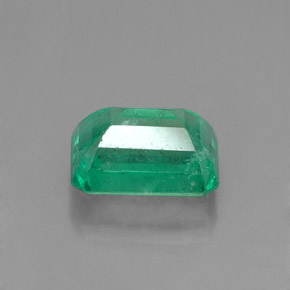 1.04克拉天然绿色祖母绿，祖母绿式切割，7×4.9毫米，SI-I1