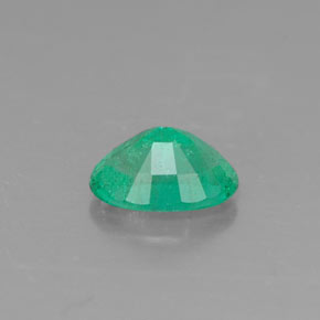 0.42克拉天然绿色祖母绿，椭圆形切割，5.9×4毫米，SI