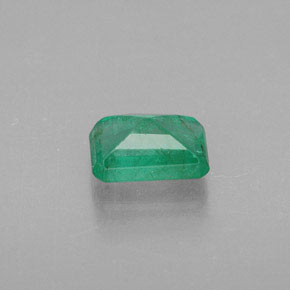 0.55克拉天然绿色祖母绿，祖母绿式切割，6×4.1毫米，SI-I1